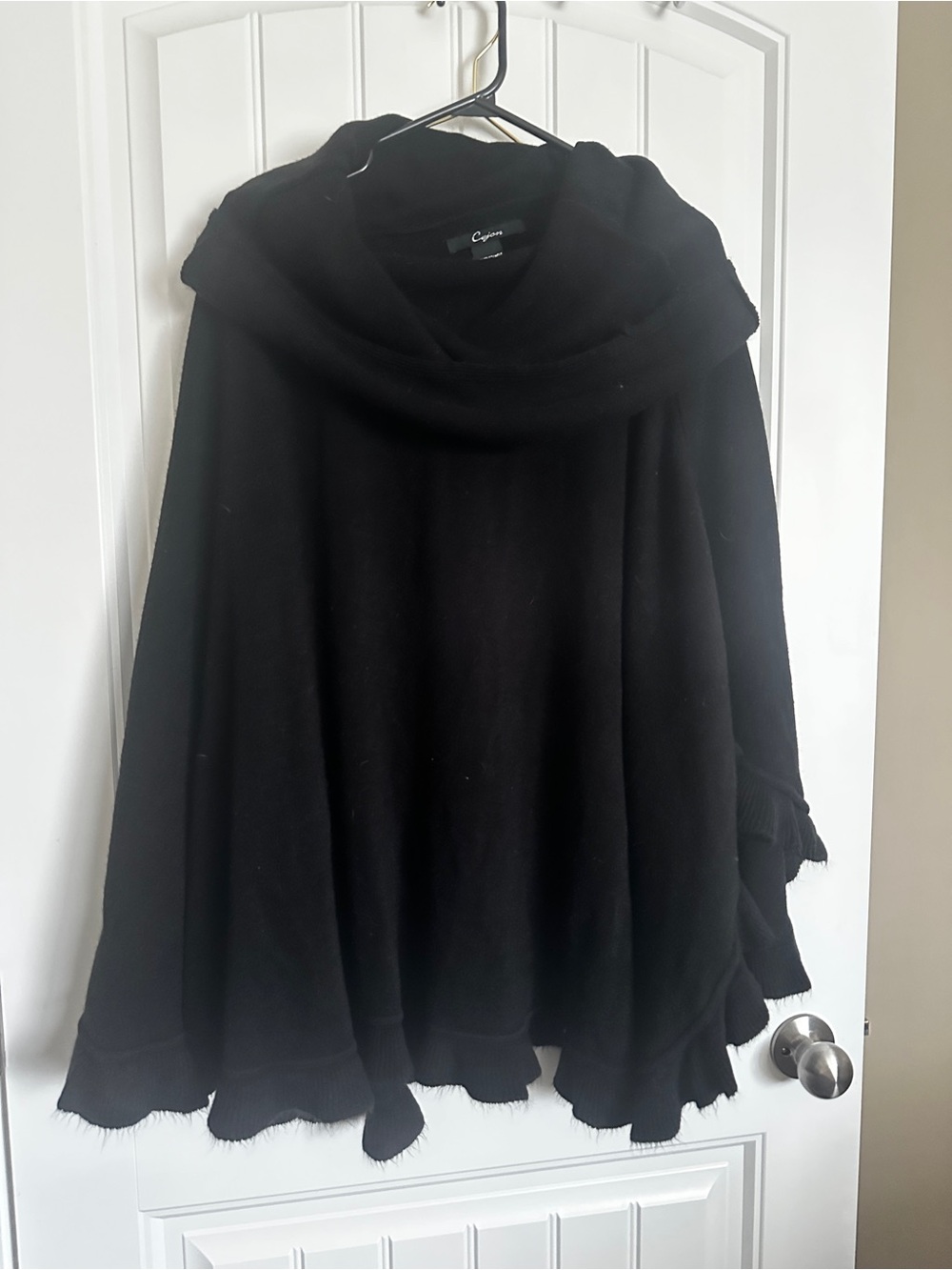 Black Cowl Neck Women’s Sweater one size